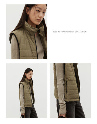 padded jacket vest