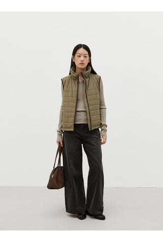 padded jacket vest