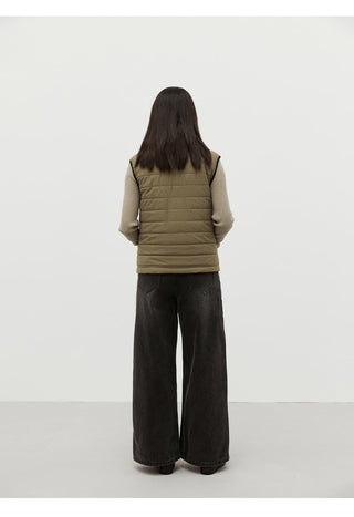 padded jacket vest