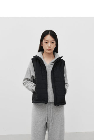 padded jacket vest