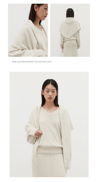 raccoon velvet shawl