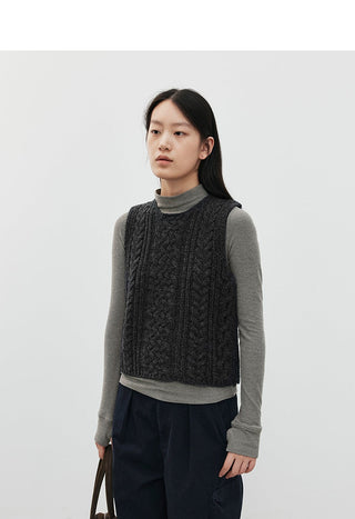 wool vest sweater