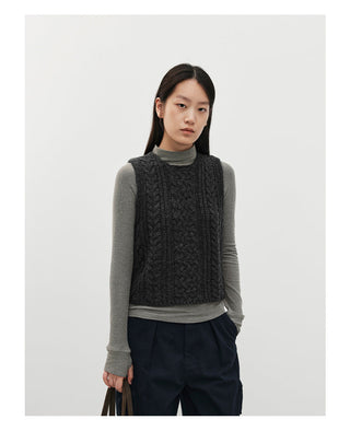 wool vest sweater