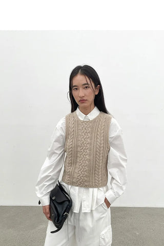 wool vest sweater