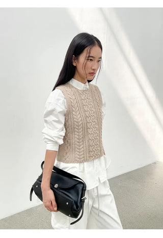 wool vest sweater