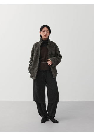 wool circle coat