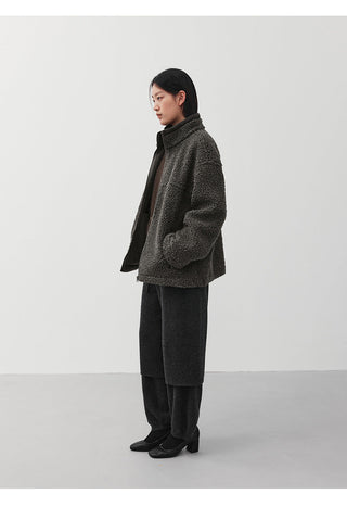 wool circle coat