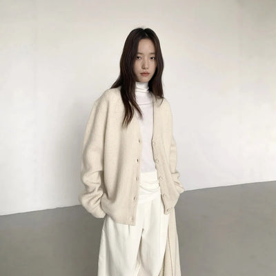 v-neck cardigan