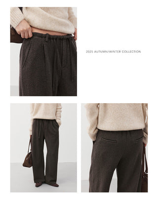 wool casual pants
