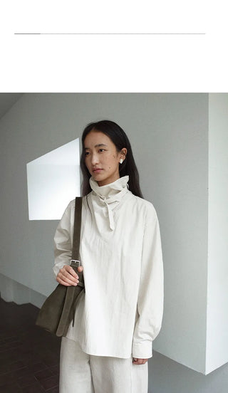 reverse collar shirt