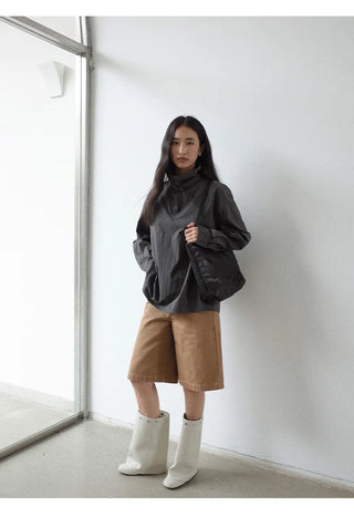 reverse collar shirt