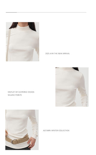 turtleneck bottoming shirt