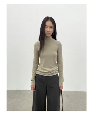 turtleneck bottoming shirt