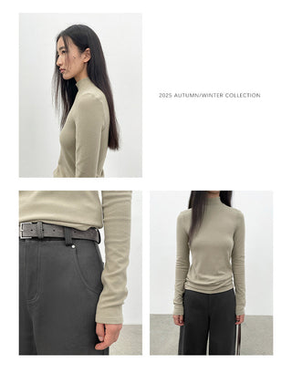 turtleneck bottoming shirt