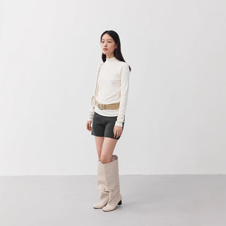 turtleneck bottoming shirt