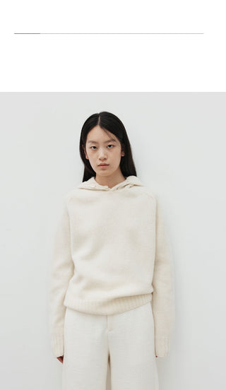 hooded wool sweater