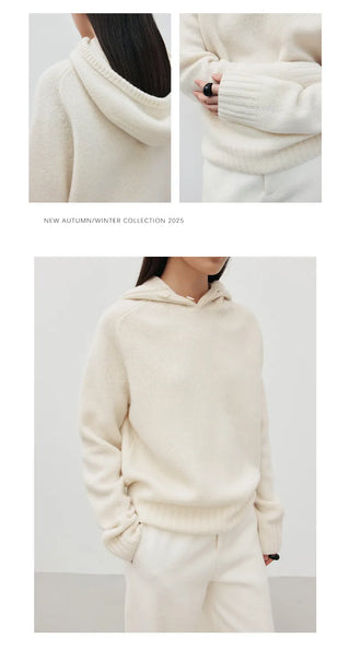 hooded wool sweater