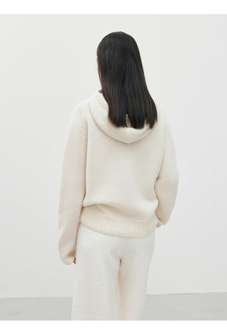 hooded wool sweater