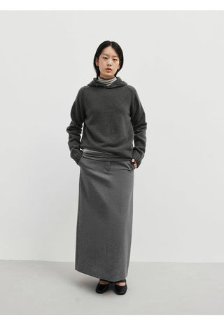 hooded wool sweater