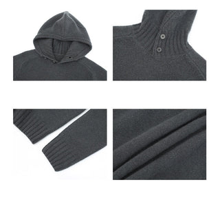 hooded wool sweater