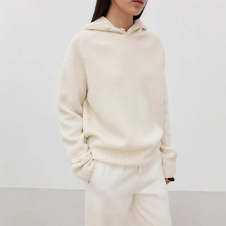 hooded wool sweater