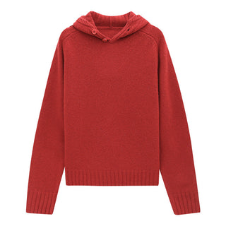 hooded wool sweater