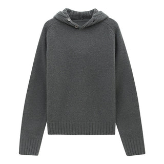 hooded wool sweater