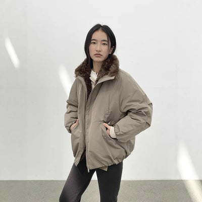 fur down parka