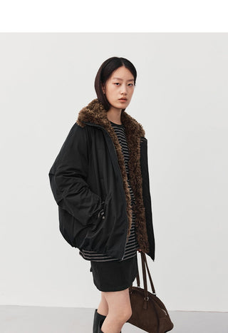 fur down parka