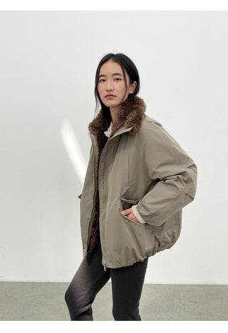 fur down parka