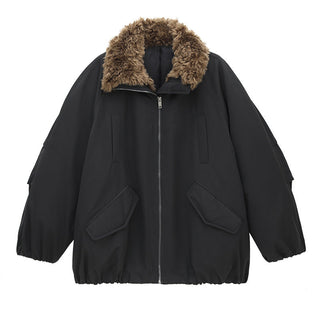 fur down parka
