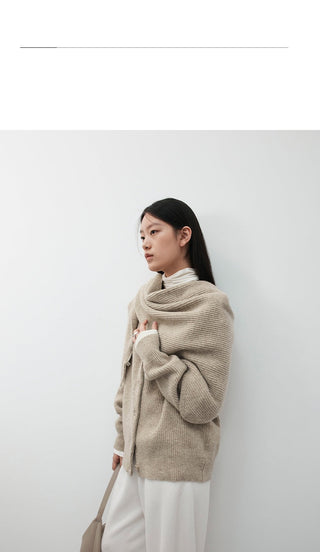 wool triangular shawl