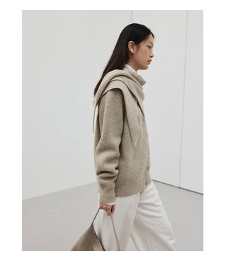 wool triangular shawl