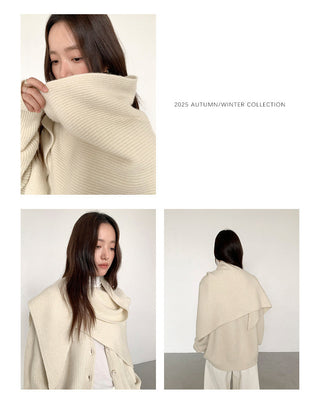 wool triangular shawl