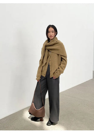 wool triangular shawl