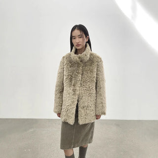 furry wool coat