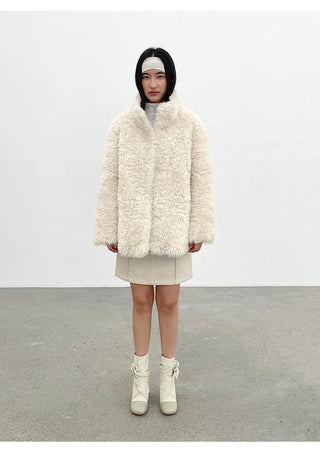 furry wool coat