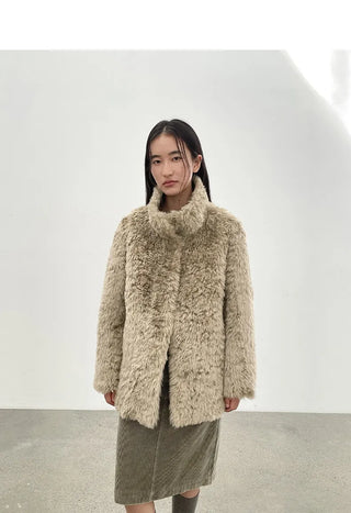 furry wool coat