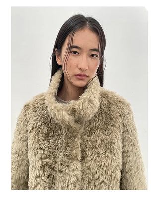 furry wool coat
