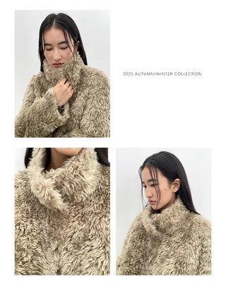 furry wool coat