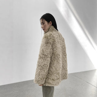 furry wool coat