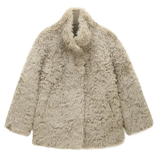 furry wool coat