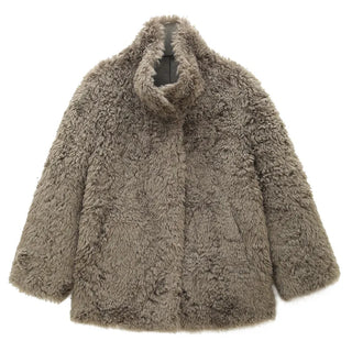 furry wool coat