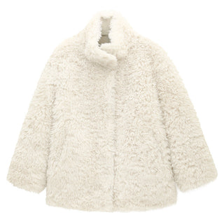 furry wool coat