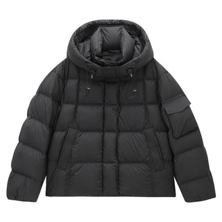 hooded down jacket