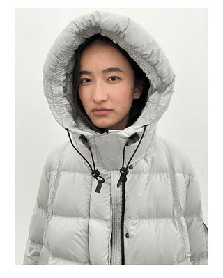 hooded down jacket