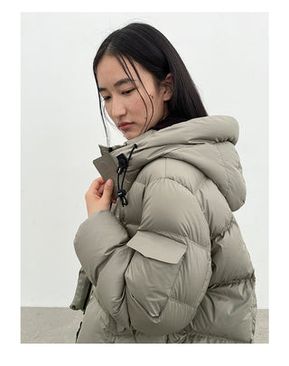 hooded down jacket
