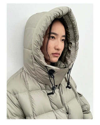 hooded down jacket