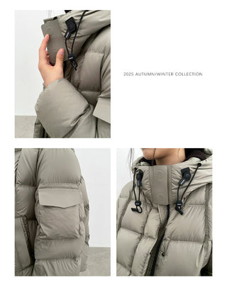 hooded down jacket