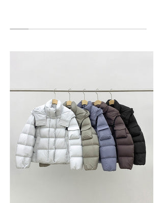 hooded down jacket